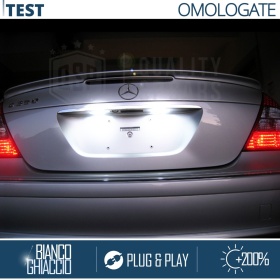 2 Luces de Matricula Led Para Mercedes Clase E W211 Canbus, 18 Led 6.500k Blanco Frío, Plug & Play