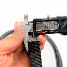 SPOILER Alettone Posteriore Compatibile con DAEWOO,  Nero Effetto FIBRA DI CARBONIO Adesivo Flessibile in EPDM
