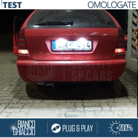 2 Luces de Matricula Led Para Mercedes Clase C W203 STATION WAGON Canbus, Led Blanco Frío, Plug & Play