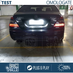 2 Luces de Matricula Led para Mercedes Clase S (W221) Canbus, 6.500k Blanco Frío, Plug & Play