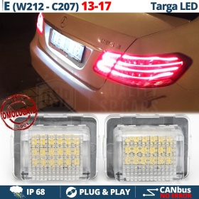 2 Luces De Matricula Led para Mercedes E (W212), E Cupe (C207) Facelift, Canbus 18 Led 6.500K, Plug & Play