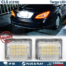 2 Luces De Matricula Led para Mercedes CLS W218, Canbus 18 Led 6.500K, Plug & Play