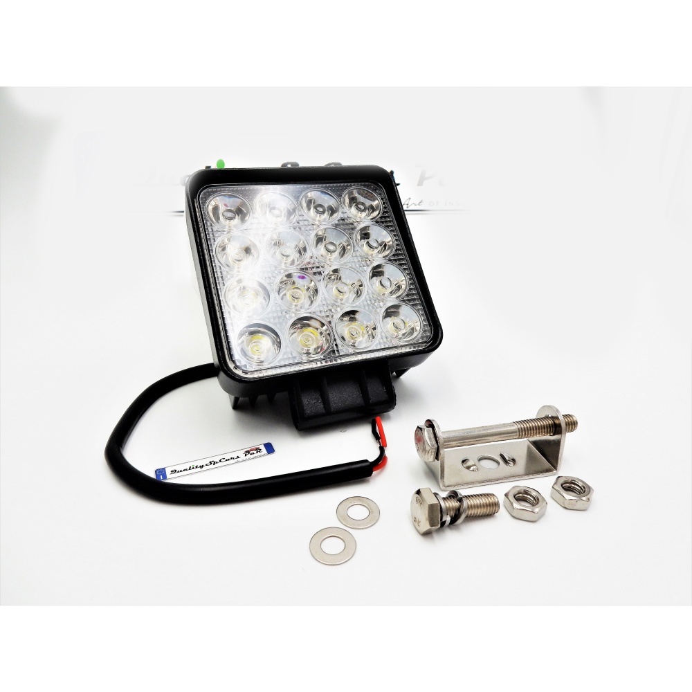 1 LUZ DE FARO ADICIONAL LED AUXILIAR AJUSTABLE COCHES TODOTERRENO 48W 6500K 1 LUZ DE FARO ADICIONAL LED AUXILIAR AJUSTABLE COCHES TODOTERRENO 48W 6500K