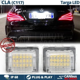 2 Luces De Matricula Led para Mercedes CLA Cupe C117, Canbus 18 Led 6.500K, Plug & Play