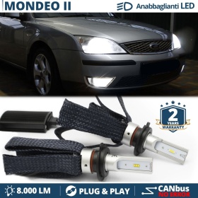 Kit LED H7 para Ford Mondeo mk3 Luces de Cruce CANbus | 6500K Blanco Frío 8000LM