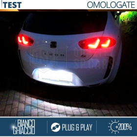 2 Luces de Matricula LED para Seat Leon MK2 (1P) 100% CANbus, 18 LED 6.500K Blanco Frío, Plug & Play