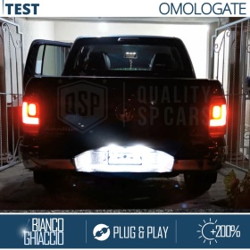 2 Luces de Matricula LED para VW Amarok, 100% CANbus, 18 LED 6.500K Blanco Frío, Plug & Play