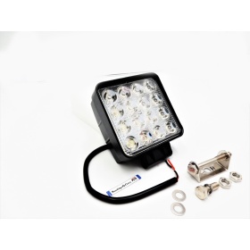 1 LUZ DE FARO ADICIONAL LED AUXILIAR AJUSTABLE COCHES TODOTERRENO 48W 6500K