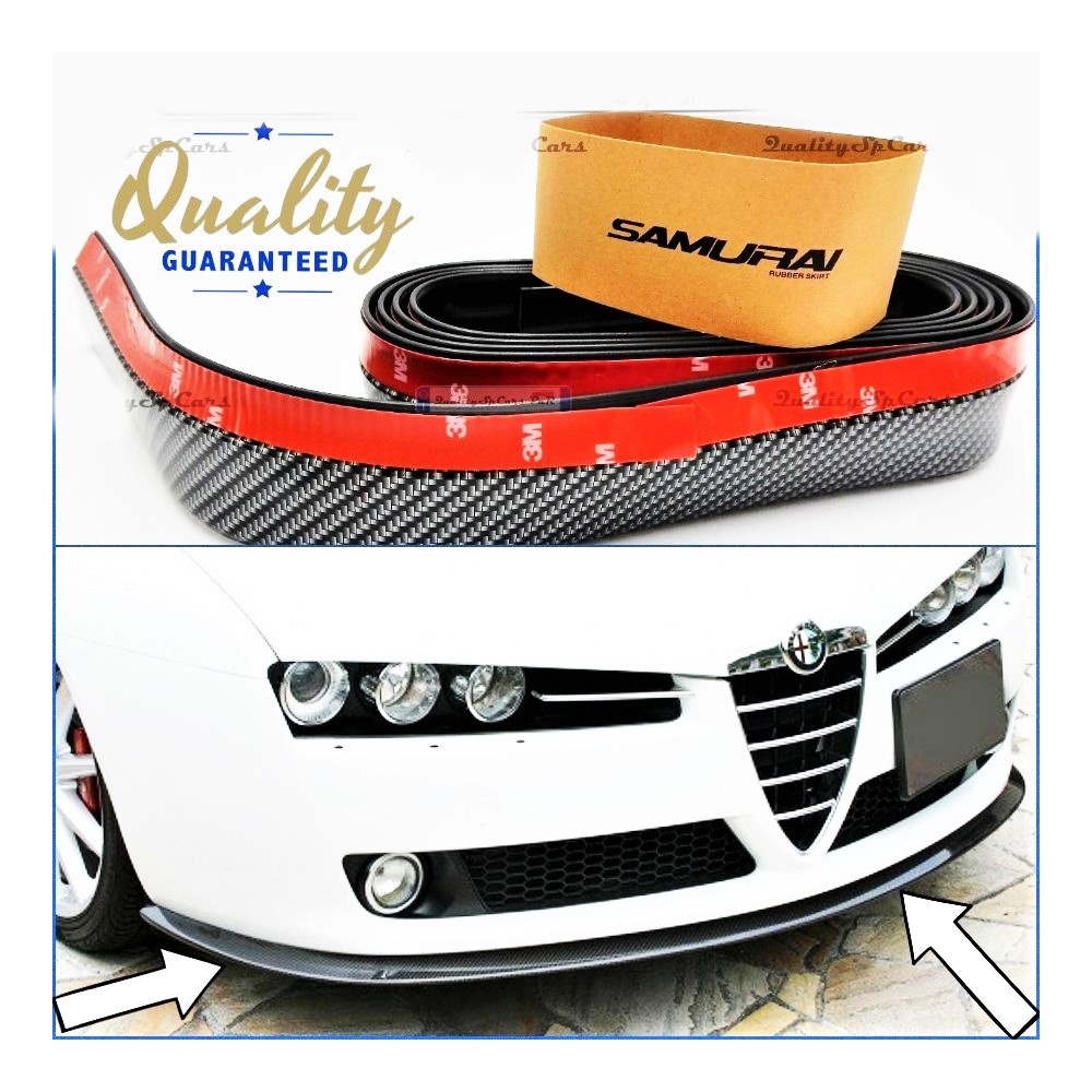 SPOILER Alerón Adhesivo universal para auto, efecto FIBRA de CARBONO LABIO parachoques LIP o Faldones Laterales en EPDM flexible SPOILER Alerón Adhesivo universal para auto, efecto FIBRA de CARBONO LABIO parachoques LIP o Faldones Laterales en EPDM flexible
