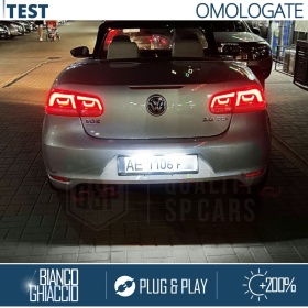 2 Luces de Matricula LED para VW Eos, 100% CANbus, 18 LED 6.500K Blanco Frío, Plug & Play