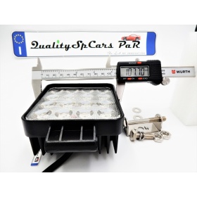 1 LUZ DE FARO ADICIONAL LED AUXILIAR AJUSTABLE COCHES TODOTERRENO 48W 6500K