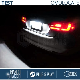 2 Luces de Matricula LED para VW Passat B7, 100% CANbus, 18 LED 6.500K Blanco Frío, Plug & Play
