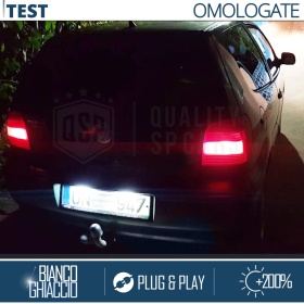 2 Kennzeichen Beleuch LED Lampe fur VW Polo 6N2, 100% CANbus, 18 LED 6.500K Weißes Eis, Plug & Play