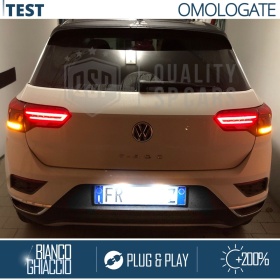2 Luces de Matricula LED para VW T-Roc, 100% CANbus, 18 LED 6.500K Blanco Frío, Plug & Play