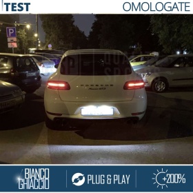 2 Luces de Matricula LED para Porsche Macan, 100% CANbus, 18 LED 6.500K Blanco Frío, Plug & Play