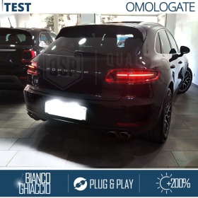 2 Luces de Matricula LED para Porsche Macan, 100% CANbus, 18 LED 6.500K Blanco Frío, Plug & Play