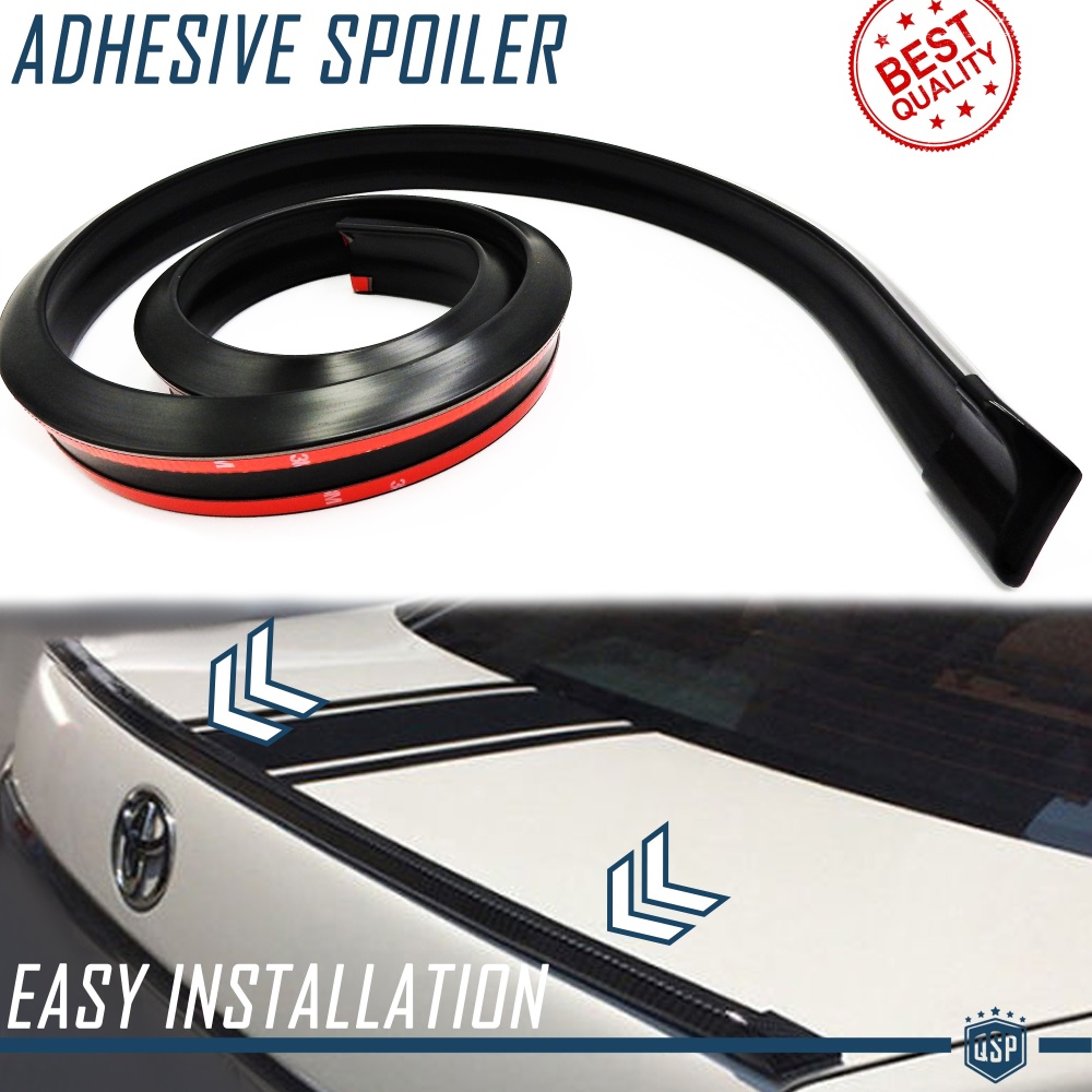 SPOILER Alerón trasero Adhesivo Compatible con TOYOTA, LABIO Maletero / Techo en EPDM NEGRO flexible SPOILER Alerón trasero Adhesivo Compatible con TOYOTA, LABIO Maletero / Techo en EPDM NEGRO flexible