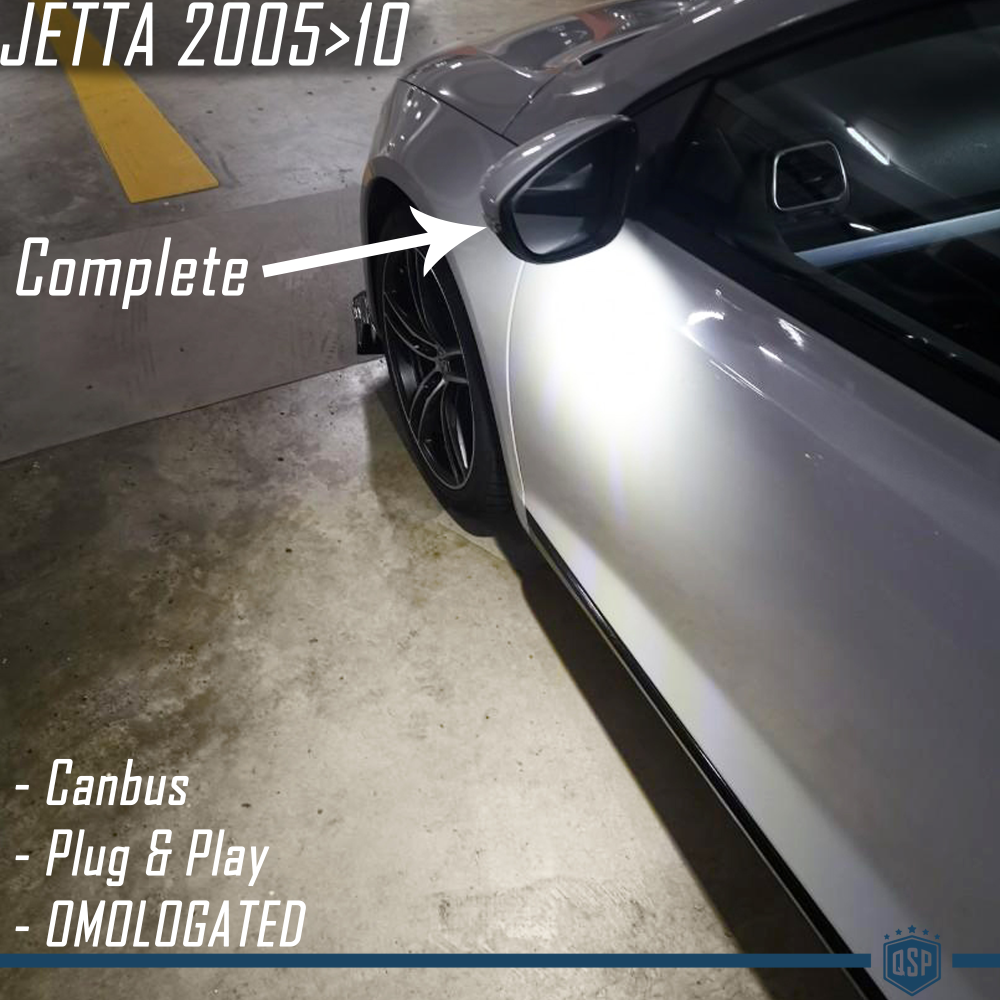 2X Luces LED Charco Debajo Espejos para VW Jetta MK3, Canbus 6.500K Blanco Frío Plug & Play 2X Luces LED Charco Debajo Espejos para VW Jetta MK3, Canbus 6.500K Blanco Frío Plug & Play