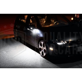 2 LED Puddle Lights Under Mirrors for VW Golf 6, CANbus 6.500K White ICE Plug & Play