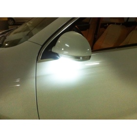 Placchette LED Luci Sotto Specchietto per VW Tiguan 5N, Canbus 6.500K Bianco Ghiaccio, Plug & Play