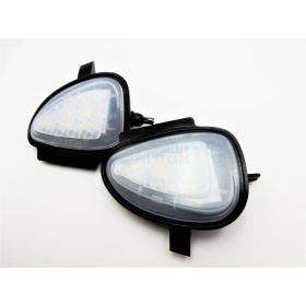 2X Luces LED Charco Debajo Espejos para VW Touran 1T3, Canbus 6.500K Blanco Frío Plug & Play