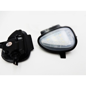 2X Luces LED Charco Debajo Espejos para VW Touran 1T3, Canbus 6.500K Blanco Frío Plug & Play