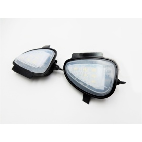 2X Luces LED Charco Debajo Espejos para VW Touran 1T3, Canbus 6.500K Blanco Frío Plug & Play