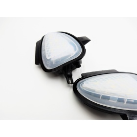 2X Luces LED Charco Debajo Espejos para VW Touran 1T3, Canbus 6.500K Blanco Frío Plug & Play
