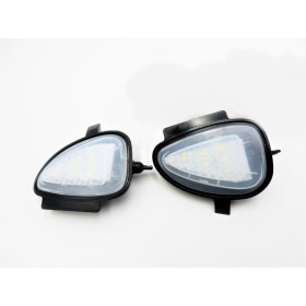 2X Luces LED Charco Debajo Espejos para VW Touran 1T3, Canbus 6.500K Blanco Frío Plug & Play