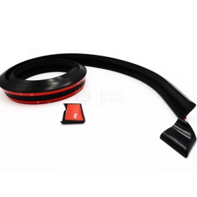 SPOILER Alerón trasero Adhesivo Compatible con FORD, LABIO Maletero / Techo en EPDM NEGRO flexible