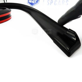 SPOILER Alerón trasero Adhesivo Compatible con FORD, LABIO Maletero / Techo en EPDM NEGRO flexible