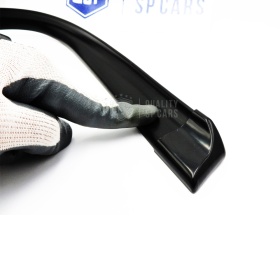 SPOILER Alerón trasero Adhesivo Compatible con FORD, LABIO Maletero / Techo en EPDM NEGRO flexible