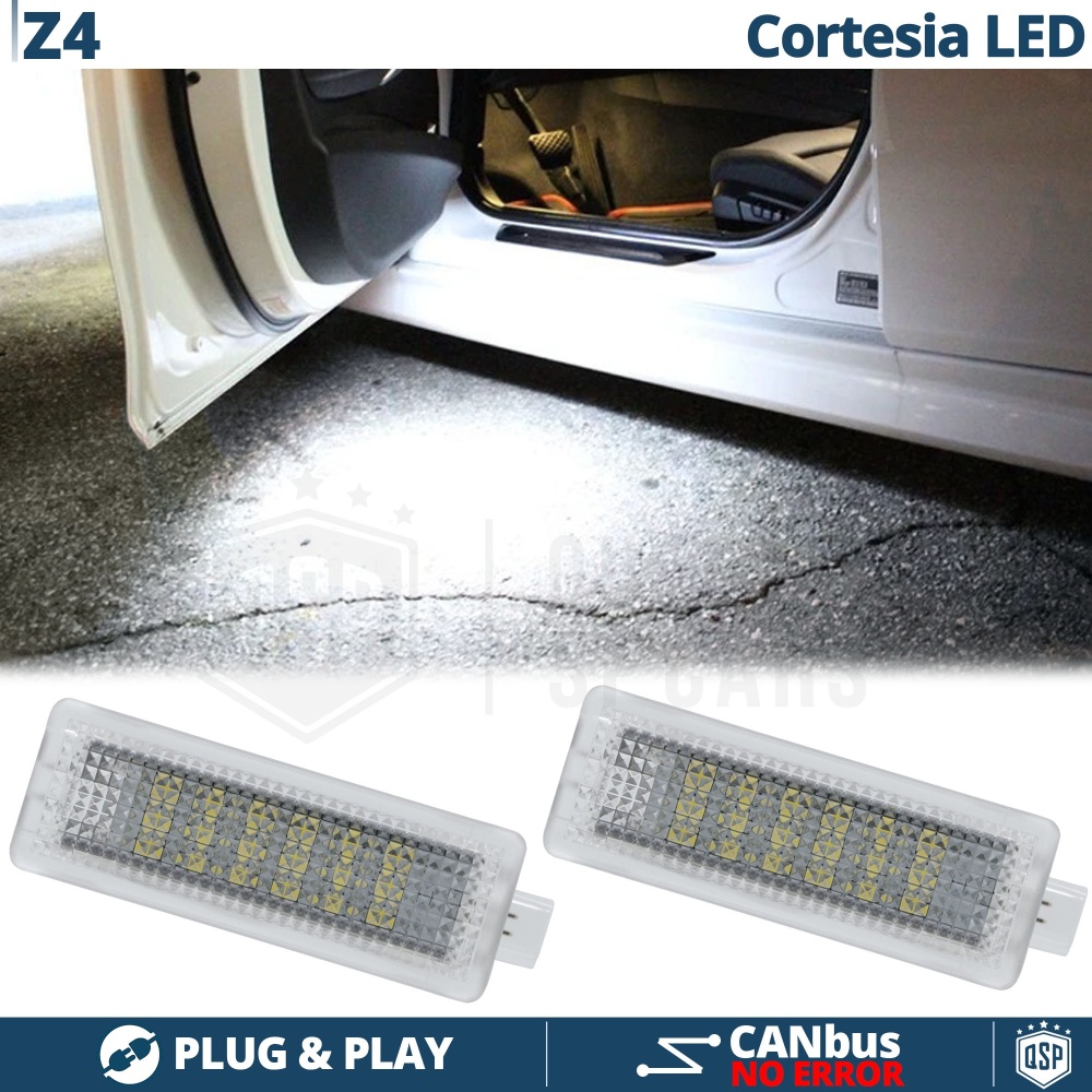 2 Luces de Cortesia LED para BMW Z4 E85, E86 | Plafones Debajo Puerta Luz BLANCA | CANbus 2 Luces de Cortesia LED para BMW Z4 E85, E86 | Plafones Debajo Puerta Luz BLANCA | CANbus