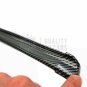 SPOILER Alerón trasero Adhesivo Compatibl con SEAT, LABIO Maletero / Techo en EPDM Efecto Fibra de Carbono NEGRO flexible