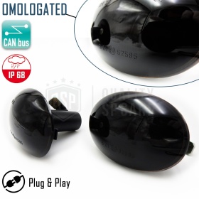 X2 Intermitentes LED Secuenciales para MINI Cooper (R56, R57) Homologados, Lente Negra, CANBUS No Error