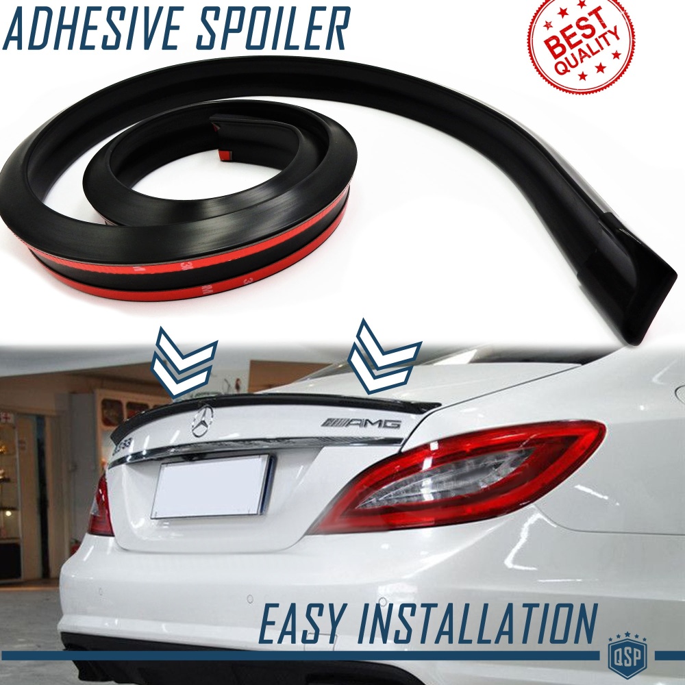 SPOILER Alerón trasero Adhesivo Para MERCEDES CLS-CLC, LABIO Maletero / Techo en EPDM NEGRO flexible SPOILER Alerón trasero Adhesivo Para MERCEDES CLS-CLC, LABIO Maletero / Techo en EPDM NEGRO flexible