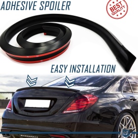 SPOILER Alerón trasero Adhesivo Para MERCEDES CLASE R-S, LABIO Maletero / Techo en EPDM NEGRO flexible