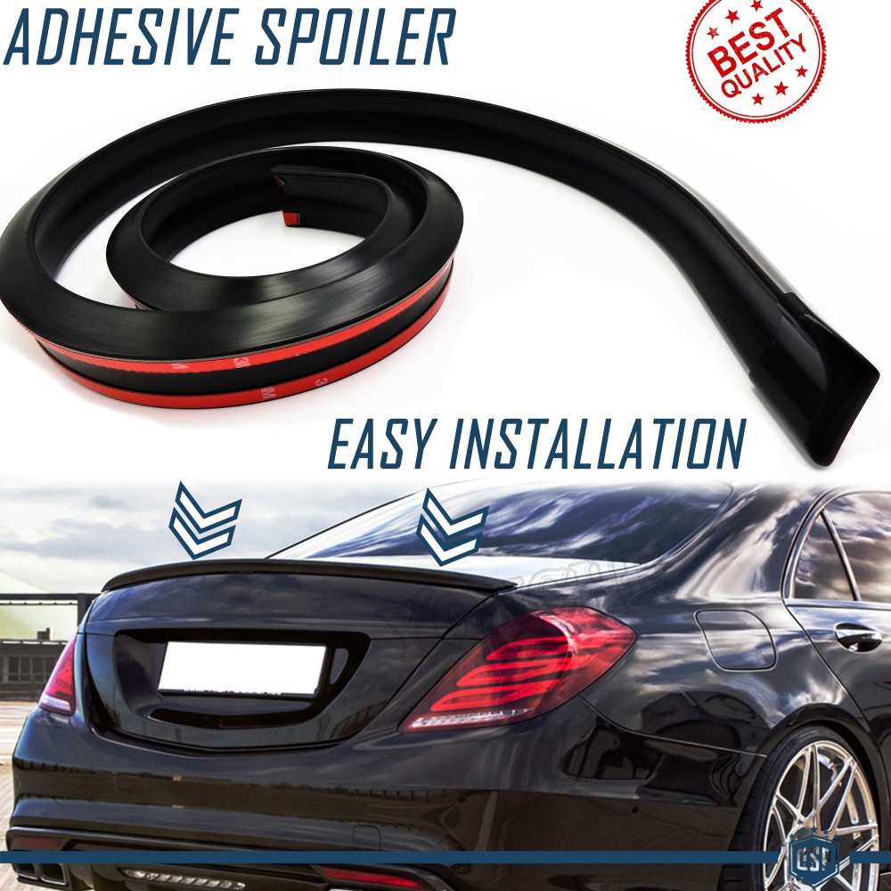 SPOILER Alerón trasero Adhesivo Para MERCEDES CLASE R-S, LABIO Maletero / Techo en EPDM NEGRO flexible SPOILER Alerón trasero Adhesivo Para MERCEDES CLASE R-S, LABIO Maletero / Techo en EPDM NEGRO flexible