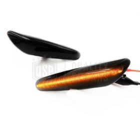 Intermitentes LED Secuenciales para BMW X3 (E83), Homologados, Lente Negra Oscura, CANBUS No Error