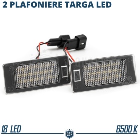 2 Luces de Matricula Led para BMW Serie 1 2 3 4 5 X1 X3 X4 X5 X6 Canbus, 24 LED 6.500K Blancio Frío, Plug & Play