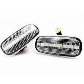 X2 Intermitentes LED Secuenciales para AUDI A4 (B5) 1999-2000 Homologados, Lente Blanca, CANBUS No Error