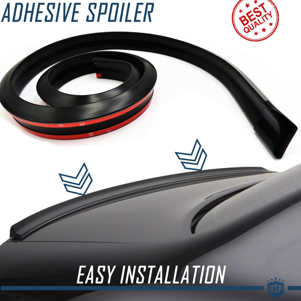SPOILER Alerón trasero Adhesivo Para OPEL VECTRA-INSIGNIA, LABIO Maletero / Techo en EPDM NEGRO flexible SPOILER Alerón trasero Adhesivo Para OPEL VECTRA-INSIGNIA, LABIO Maletero / Techo en EPDM NEGRO flexible