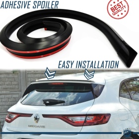 SPOILER Alettone Posteriore Per RENAULT MEGANE-SCENIC, Lama per Tetto  Nero Adesivo Flessibile in EPDM
