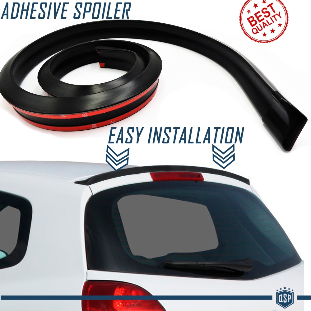SPOILER Alerón trasero Adhesivo Para RENAULT CLIO-TWINGO, LABIO Maletero / Techo en EPDM NEGRO flexible SPOILER Alerón trasero Adhesivo Para RENAULT CLIO-TWINGO, LABIO Maletero / Techo en EPDM NEGRO flexible