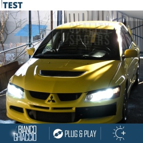 Kit LED H4 para MITSUBISHI LANCER 7, 8, 9 Luces de Cruce + Carretera | 6500K 8000LM CANbus