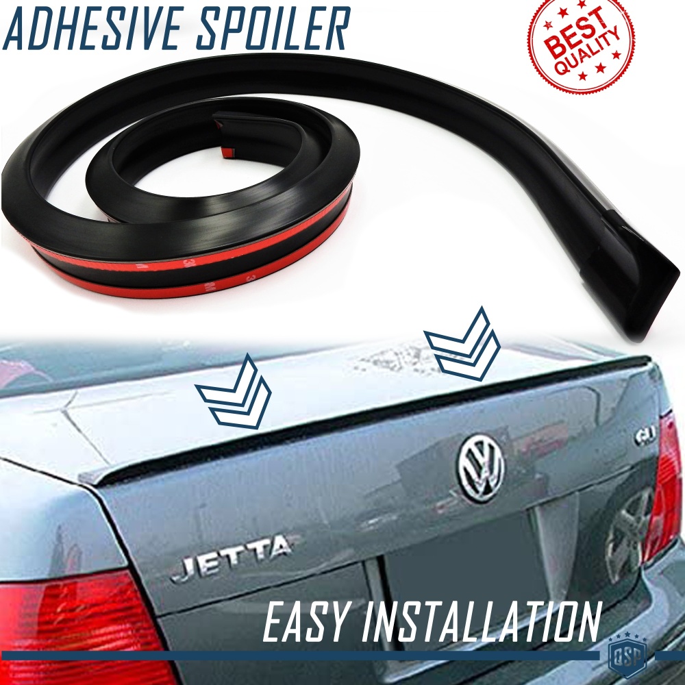 SPOILER Alerón trasero Adhesivo Para VOLKSWAGEN JETTA-SCIROCCO-EOS, LABIO Maletero / Techo en EPDM NEGRO flexible SPOILER Alerón trasero Adhesivo Para VOLKSWAGEN JETTA-SCIROCCO-EOS, LABIO Maletero / Techo en EPDM NEGRO flexible