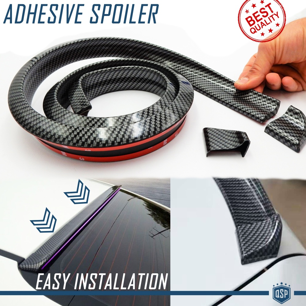 SPOILER Alerón trasero Adhesivo PARA VW NEW BEETLE-MAGGIOLINO, LABIO Maletero / Techo en EPDM Efecto Fibra de Carbono NEGRO flexible SPOILER Alerón trasero Adhesivo PARA VW NEW BEETLE-MAGGIOLINO, LABIO Maletero / Techo en EPDM Efecto Fibra de Carbono NEGRO flexible