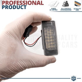 2 Luces de Matricula Led para BMW Serie 1 2 3 4 5 X1 X3 X4 X5 X6 Canbus, 24 LED 6.500K Blancio Frío, Plug & Play