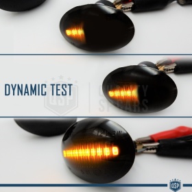 Intermitentes LED Secuenciales para LANCIA LYBRA Homologados, Lente Negra Oscura, CANBUS No Error