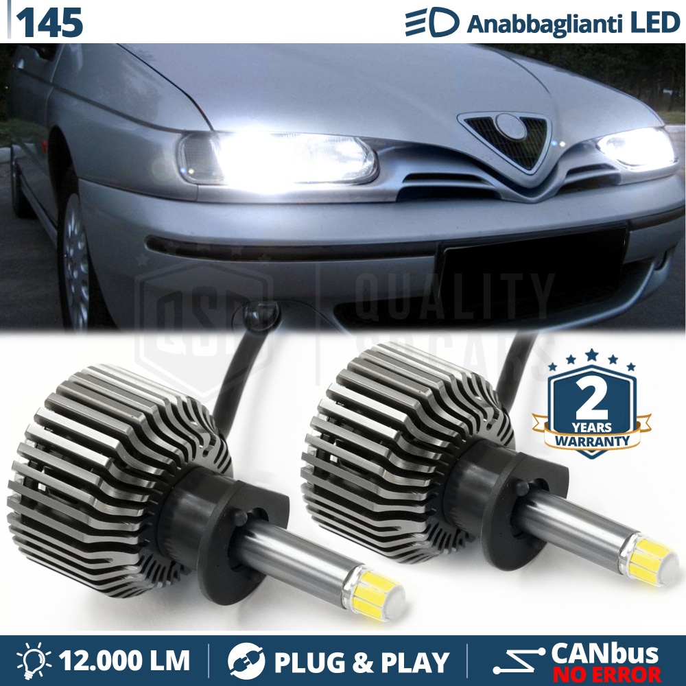 Kit LED H1 para Alfa Romeo 145 Luces de Cruce CANbus | Luz Blanca 6500K 12000LM